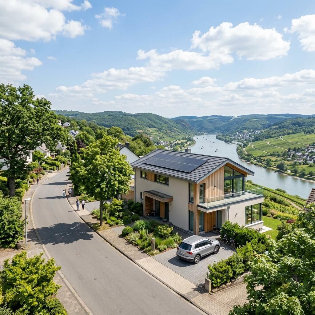 Neubau eines KfW 40 Musterhauses in Köln – Effizienzhaus 40 in moderner Bauweise