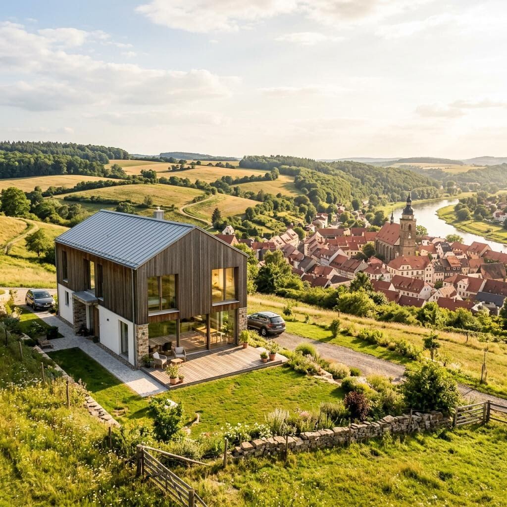 Neubau eines KfW 40 Musterhauses in Dresden – Effizienzhaus 40 in moderner Bauweise